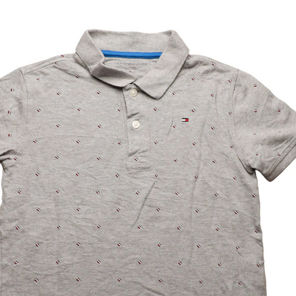 Tommy Hilfiger Kids Polo T-Shirt Grey Age 8-10Y