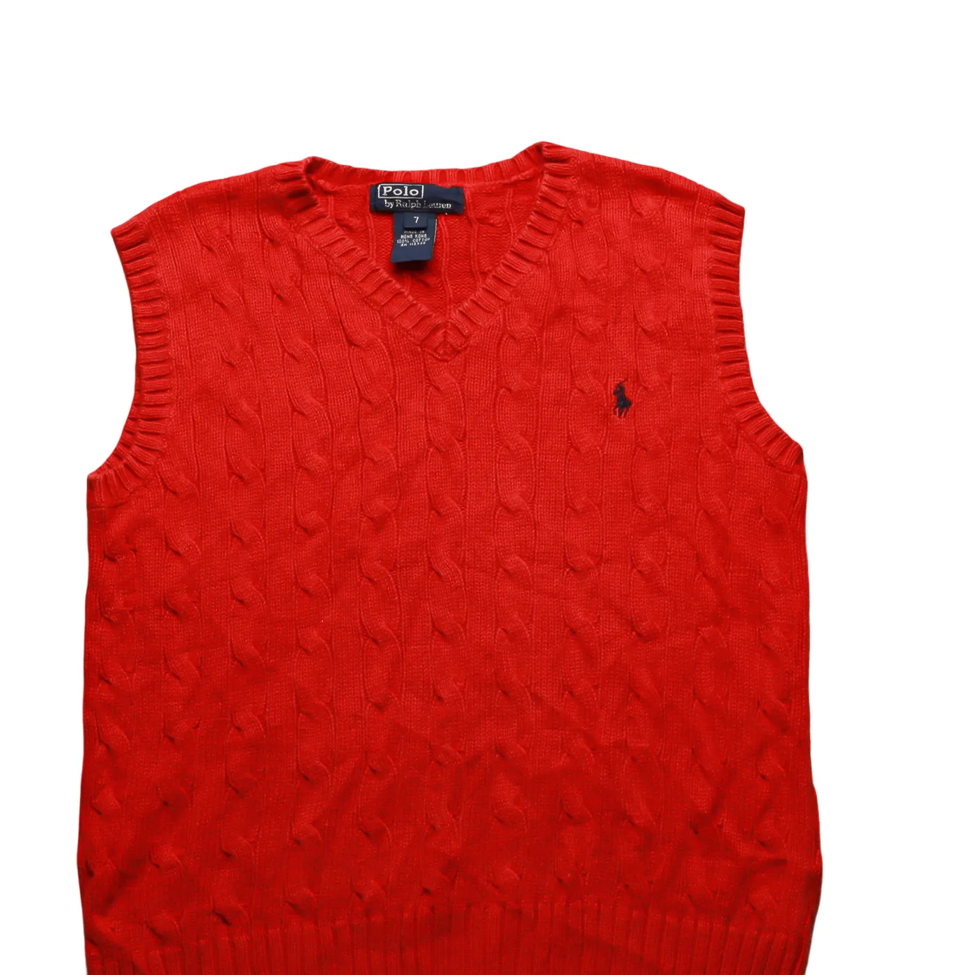 Ralph Lauren Kids Knitwear Vest Red Age 7Y