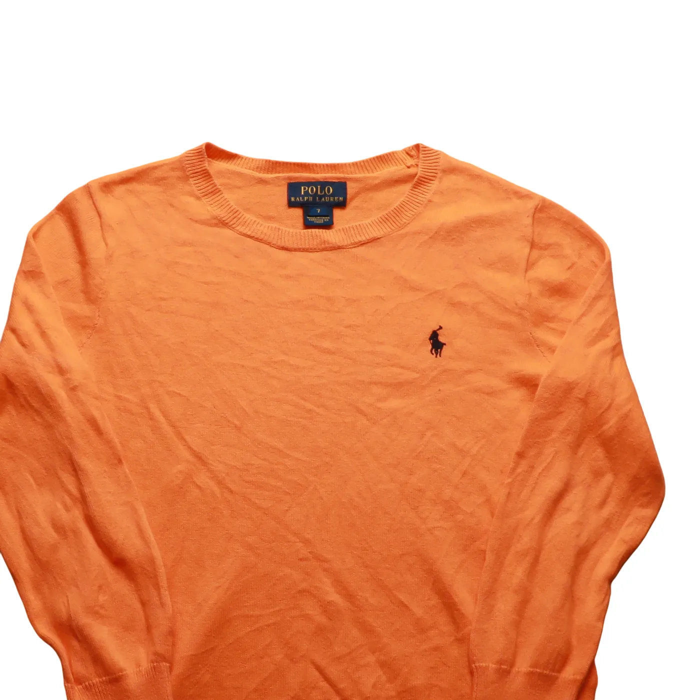 Ralph Lauren Kids Knitwear Jumper Orange Age 7Y
