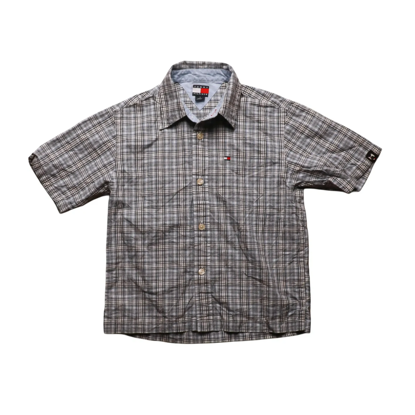 Tommy Hilfiger Kids Short Sleeve Shirt Multi Age 7Y
