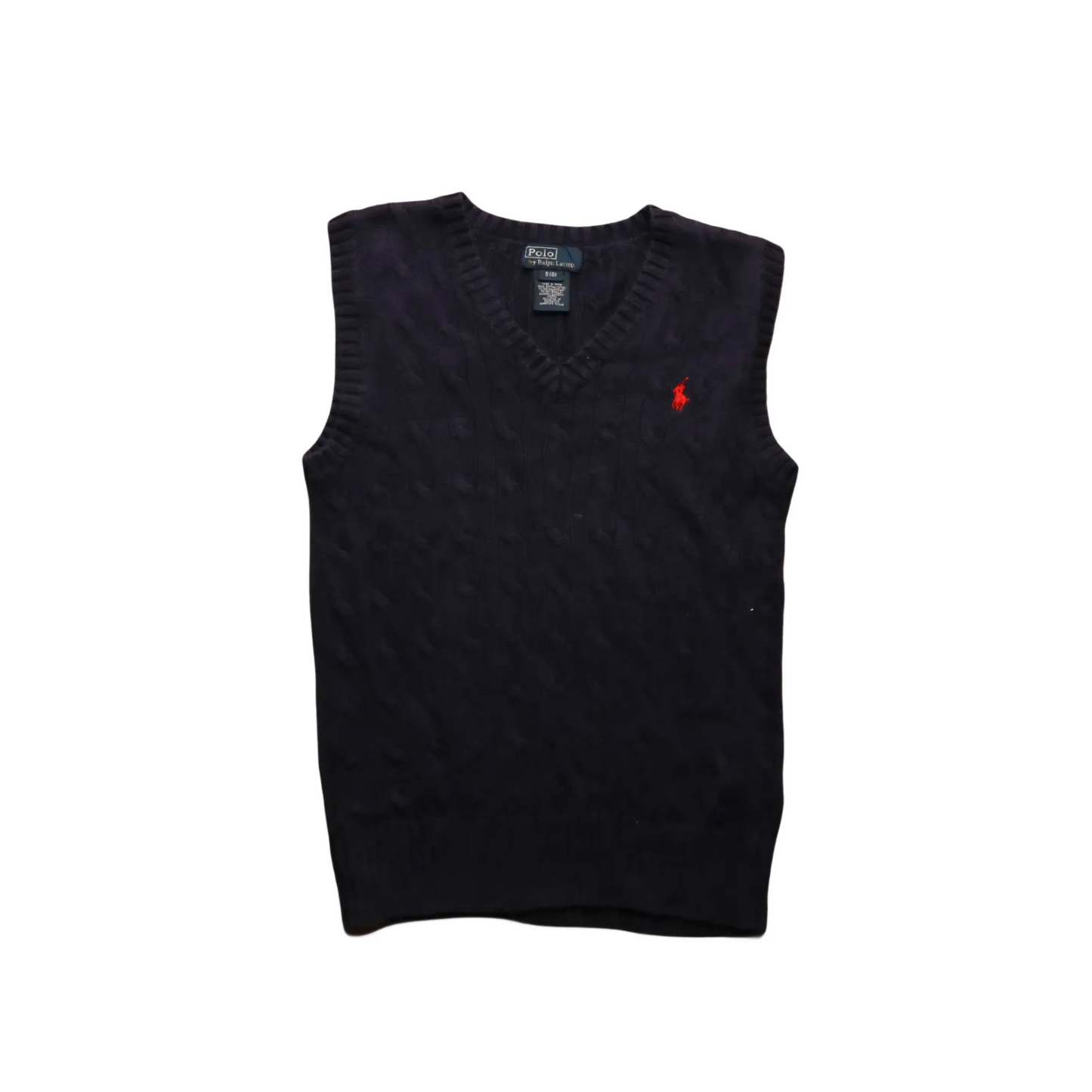 Ralph Lauren Kids Knitwear Vest Blue Age 8Y