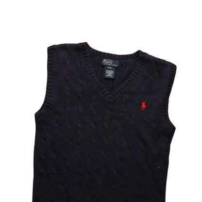 Ralph Lauren Kids Knitwear Vest Blue Age 8Y