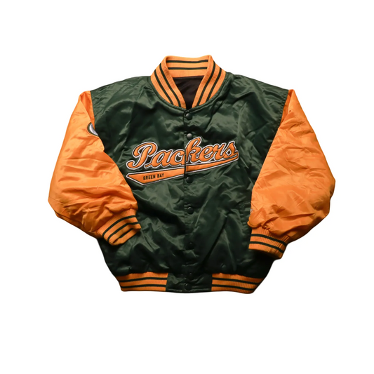 Green Bay Packers Kids Reversible NFL  Jacket Multi Age 8Y