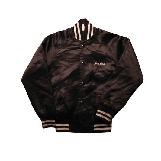 Unbranded Kids Bomber Jacket Black Age 8Y