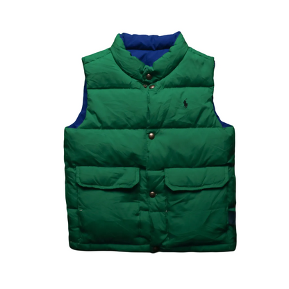 Ralph Lauren Kids Reversible Puffer Vest Green Age 7Y