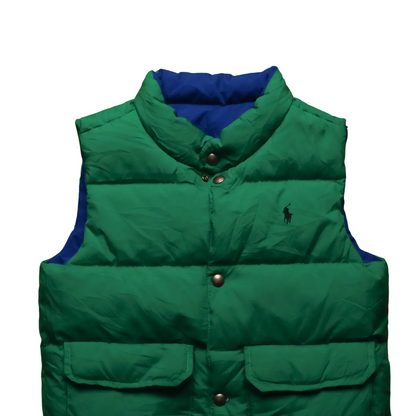 Ralph Lauren Kids Reversible Puffer Vest Green Age 7Y