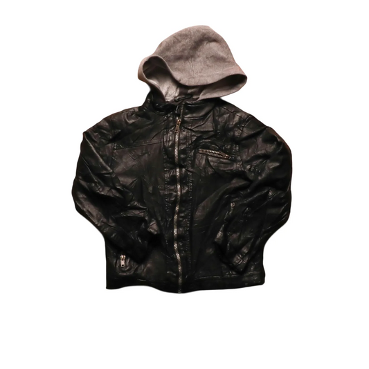 Route 66 Kids Leather Jacket Black Age 6Y
