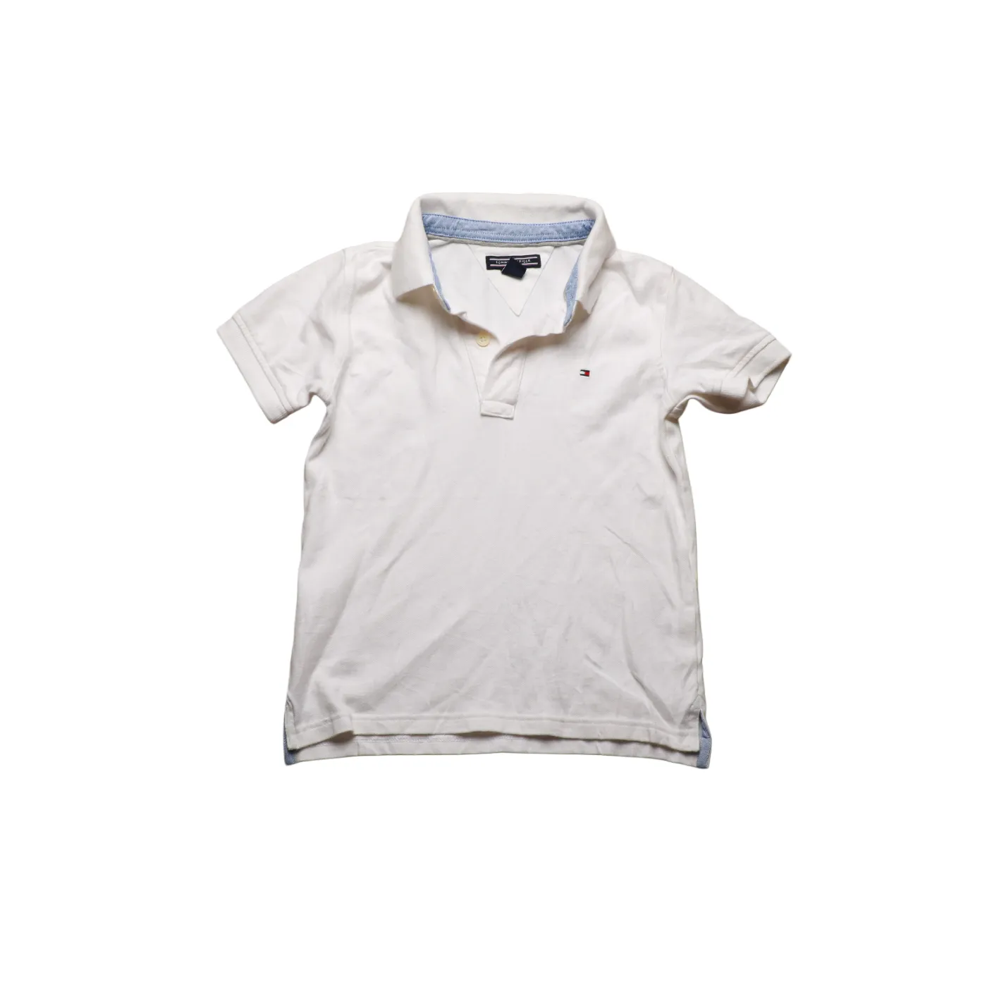 Tommy Hilfiger Kids Polo T-Shirt White Age 6Y