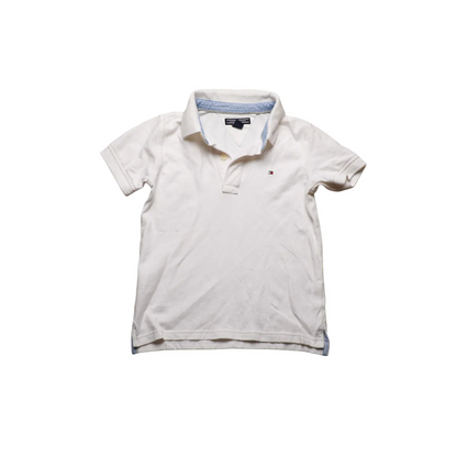 Tommy Hilfiger Kids Polo T-Shirt White Age 6Y