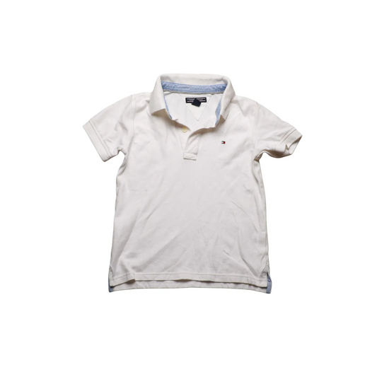 Tommy Hilfiger Kids Polo T-Shirt White Age 6Y