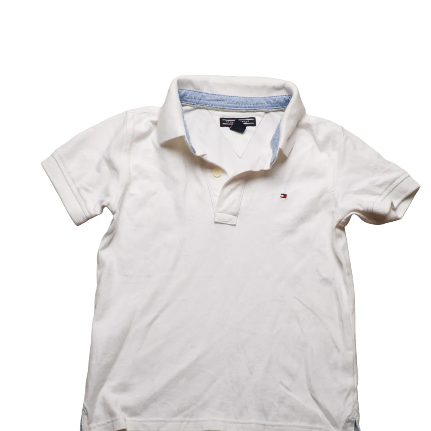 Tommy Hilfiger Kids Polo T-Shirt White Age 6Y