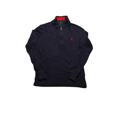 Ralph Lauren Kids 1/4 Zip Knitwear Jumper Blue Age 6Y