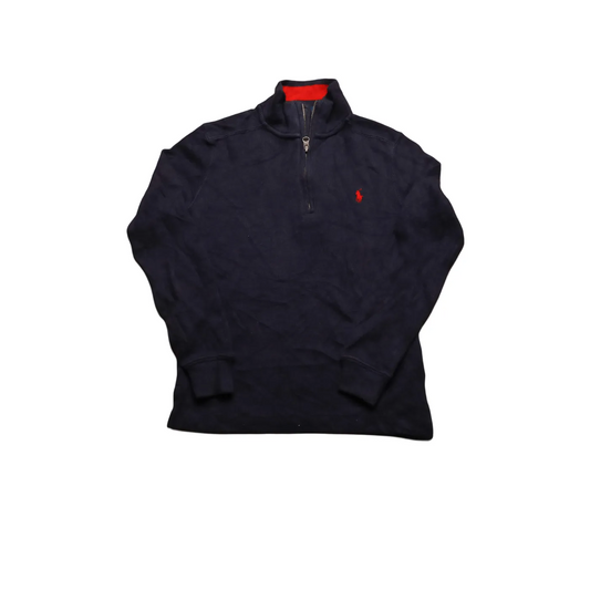 Ralph Lauren Kids 1/4 Zip Knitwear Jumper Blue Age 6Y