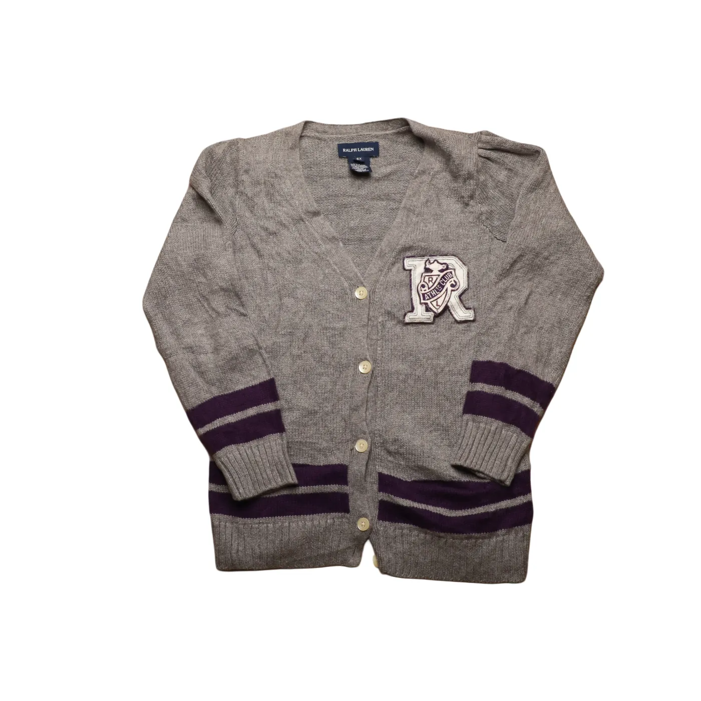 Ralph Lauren Kids Knitwear Cardigan Grey Age 6Y