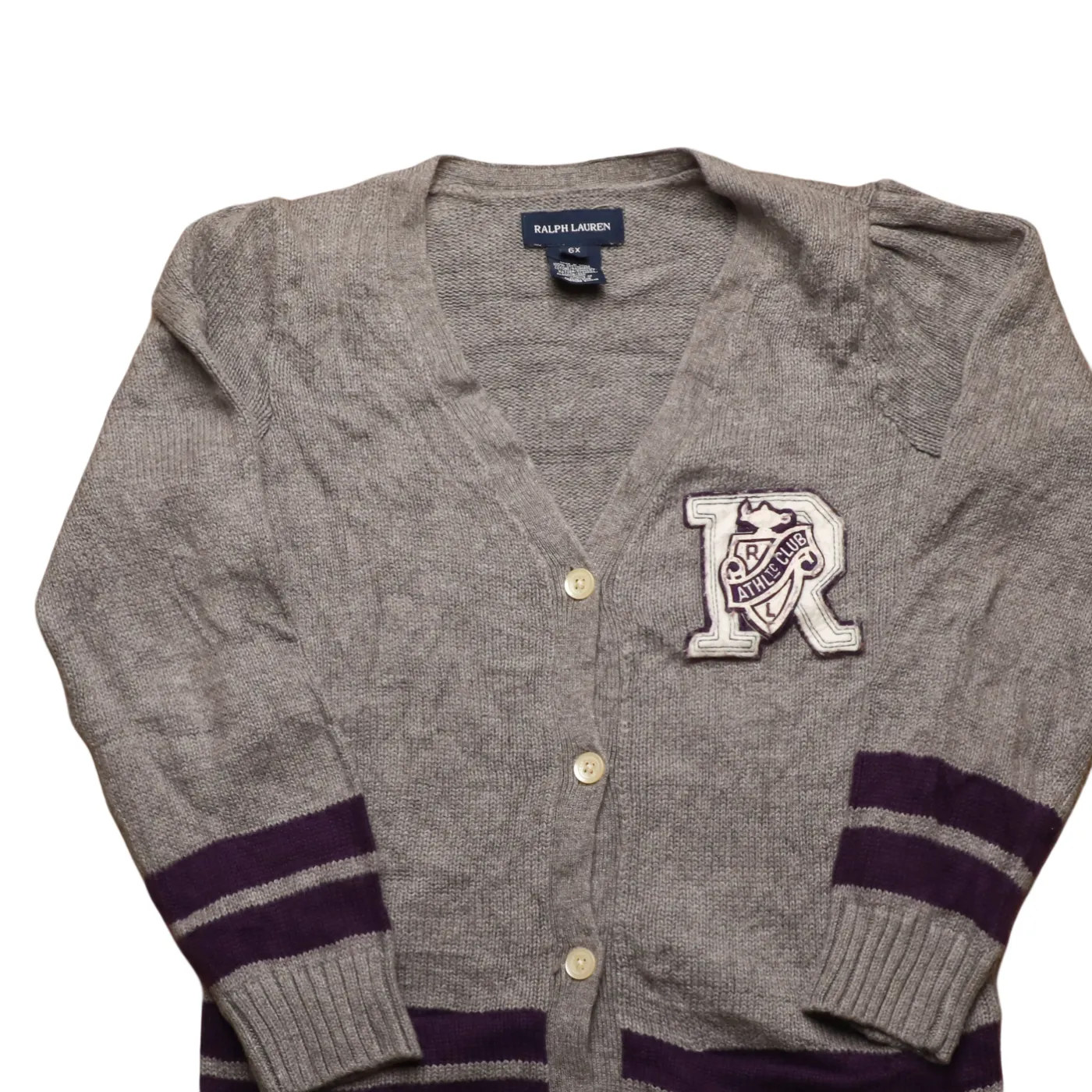 Ralph Lauren Kids Knitwear Cardigan Grey Age 6Y