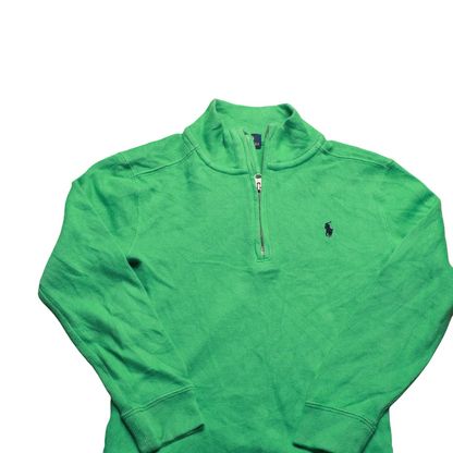 Ralph Lauren Kids 1/4 Zip Knitwear Jumper Green Age 6Y