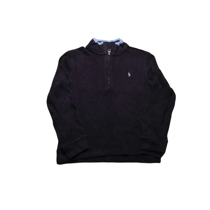 Ralph Lauren Kids 1/4 Zip Knitwear Jumper Blue Age 6Y