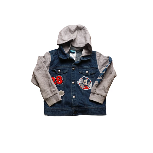 Disney Kids Denim Jacket Blue Age 5-6Y