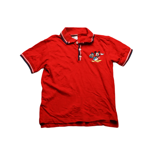 Disney Kids Polo T-Shirt Red Age 8Y