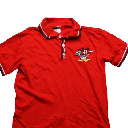 Disney Kids Polo T-Shirt Red Age 8Y