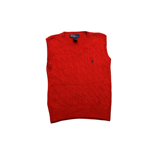 Ralph Lauren Kids Knitwear Vest Red Age 6Y