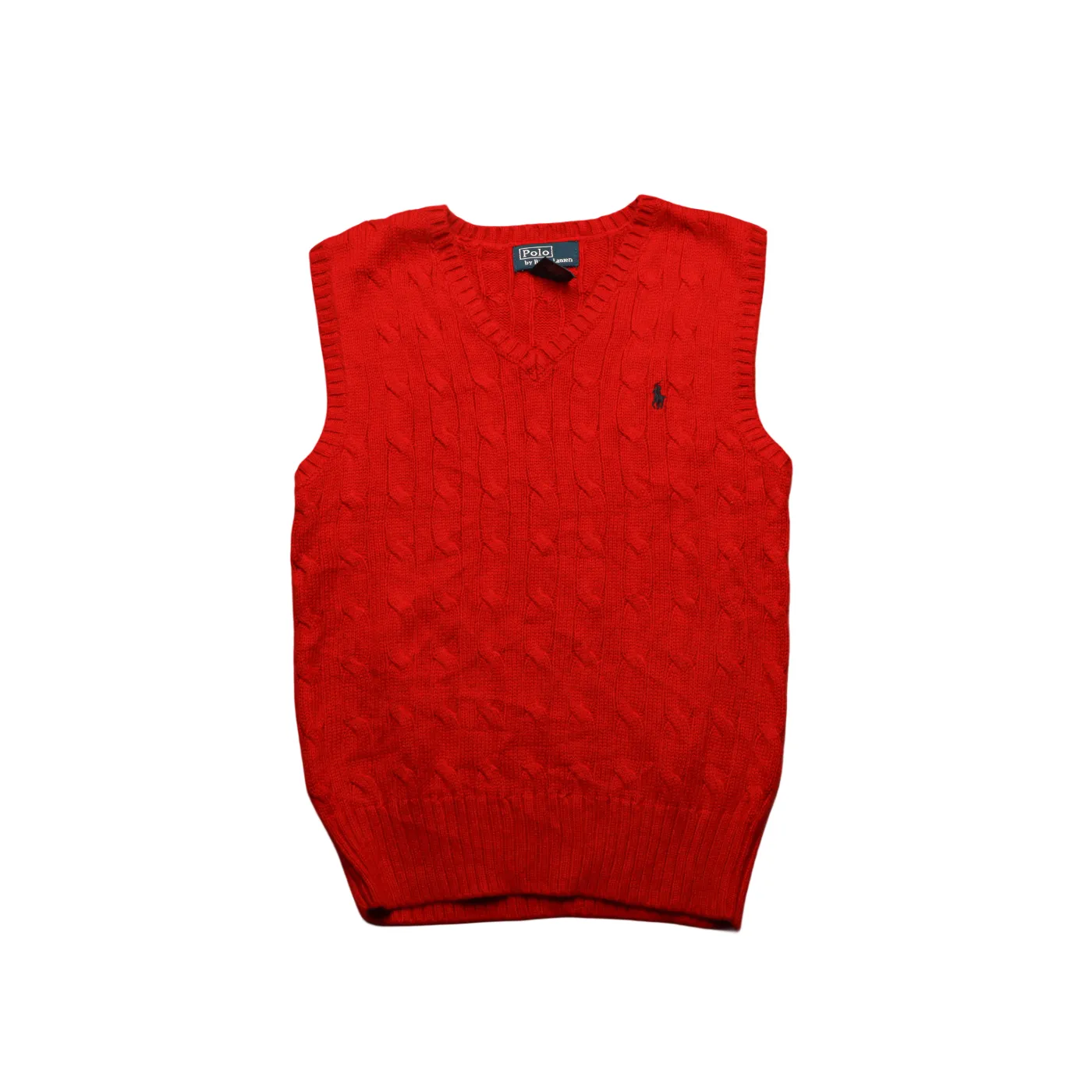 Ralph Lauren Kids Knitwear Vest Red Age 6Y