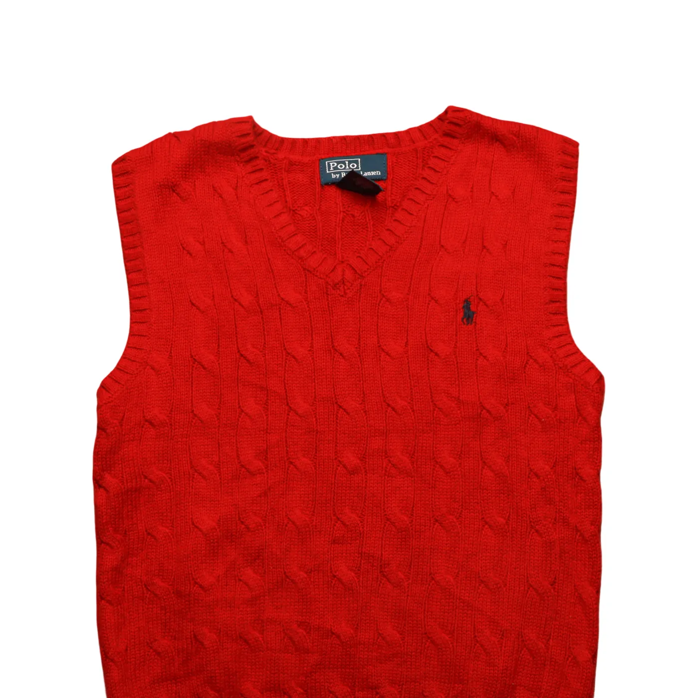 Ralph Lauren Kids Knitwear Vest Red Age 6Y