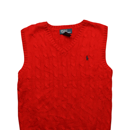 Ralph Lauren Kids Knitwear Vest Red Age 6Y