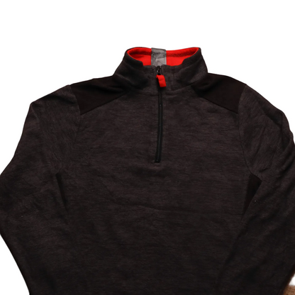 Champion Kids 1/4 Zip Sweashirt Grey Age 5-6Y