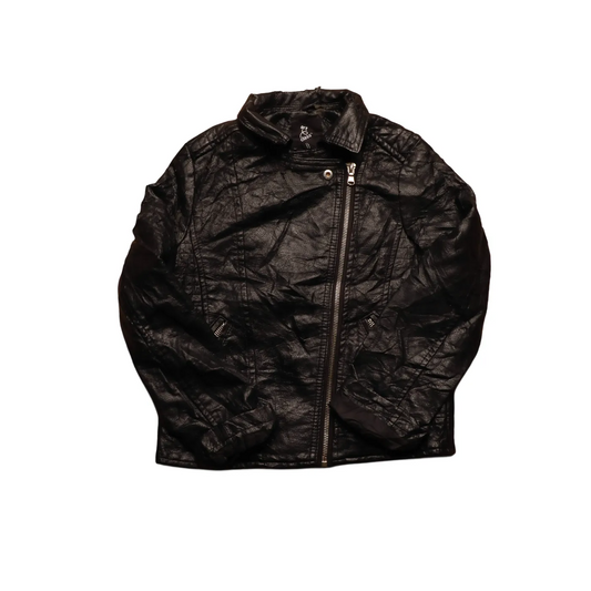 Art Class Kids Leather Jacket Black Age 5Y