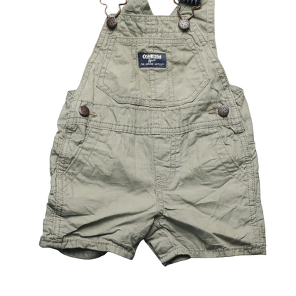 OshKosh Kids Shortall Dungarees Green Age 9M