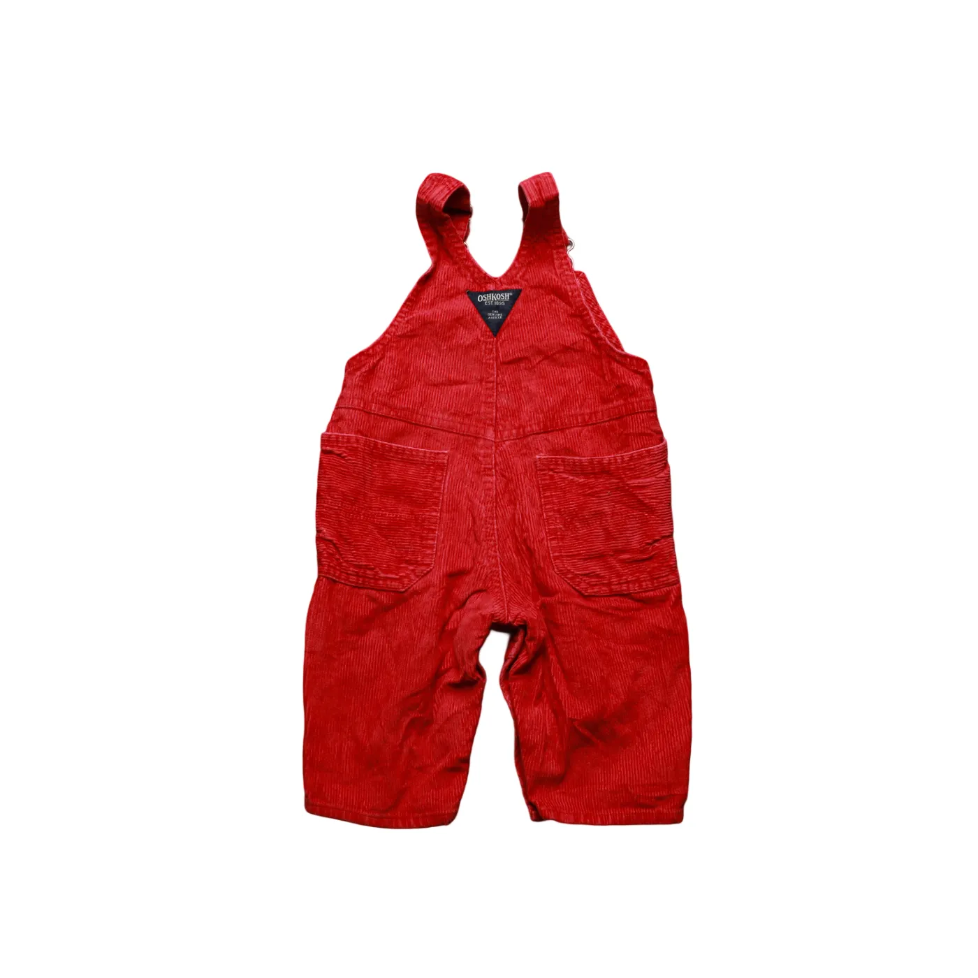 OshKosh Kids Corduroy Dungarees Red Age 6-9M