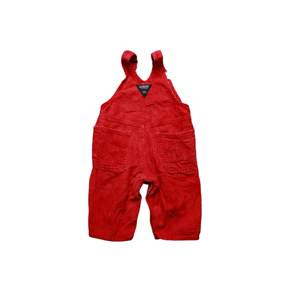 OshKosh Kids Corduroy Dungarees Red Age 6-9M
