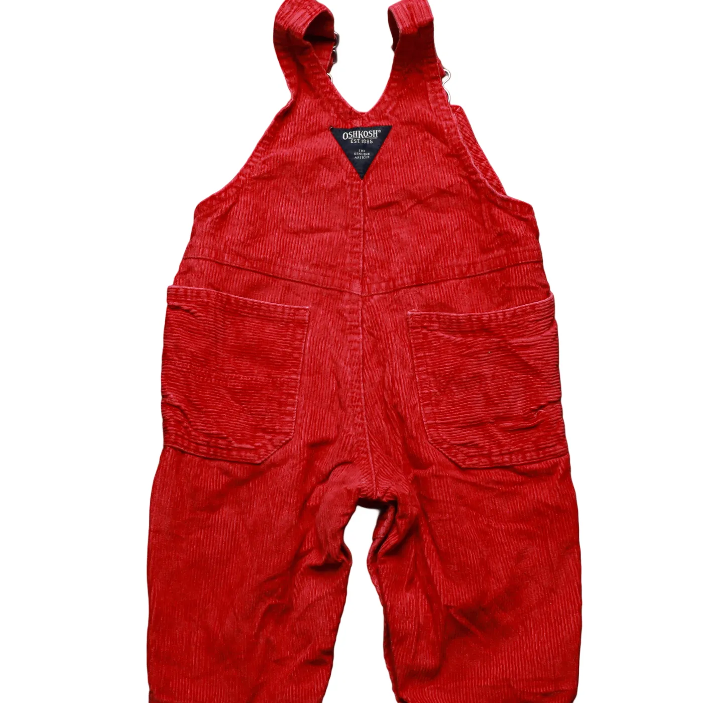 OshKosh Kids Corduroy Dungarees Red Age 6-9M