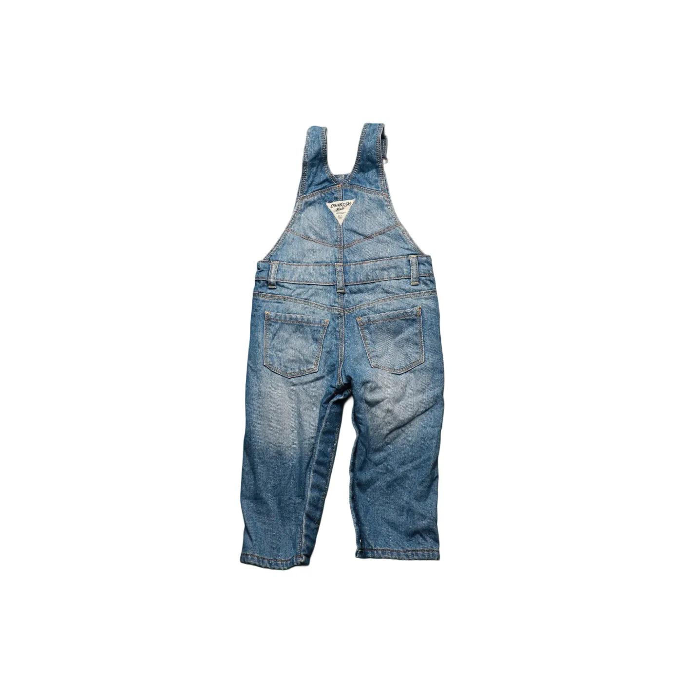OshKosh Kids Fleece Lined Dungarees Blue Age 12M