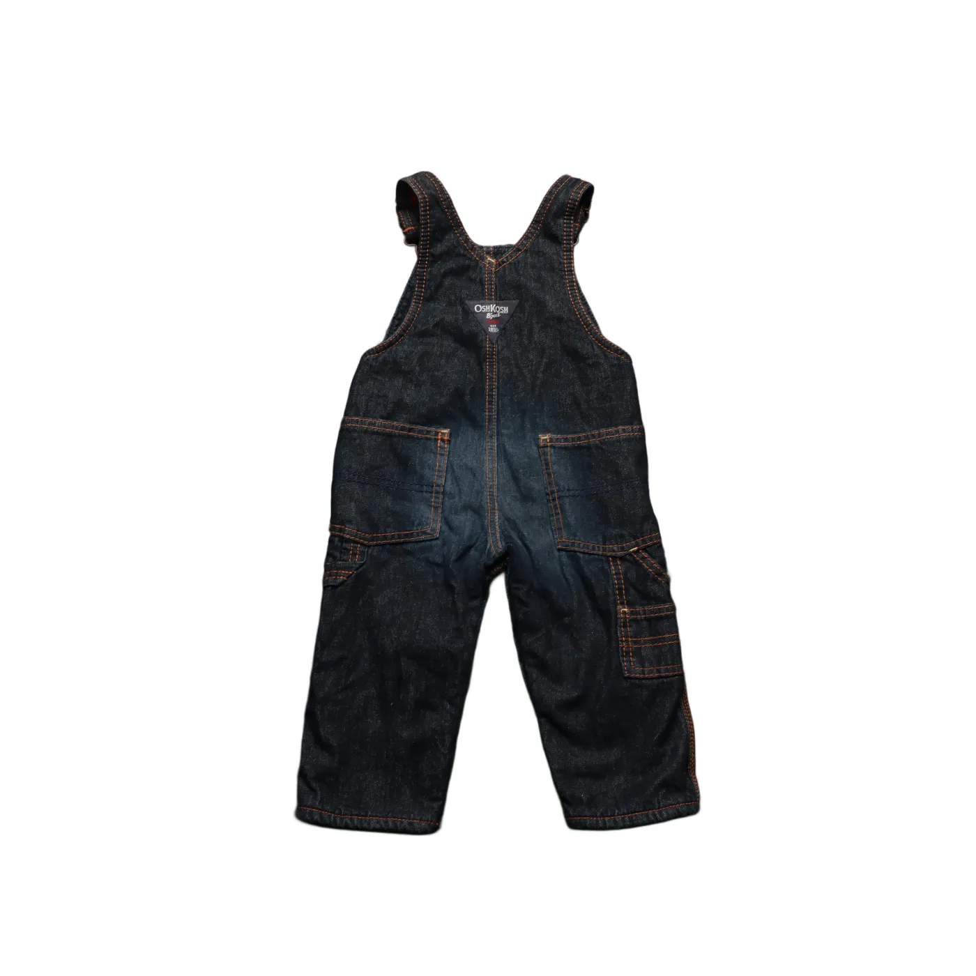 OshKosh Kids Fleece Lined Dungarees Blue Age 12M