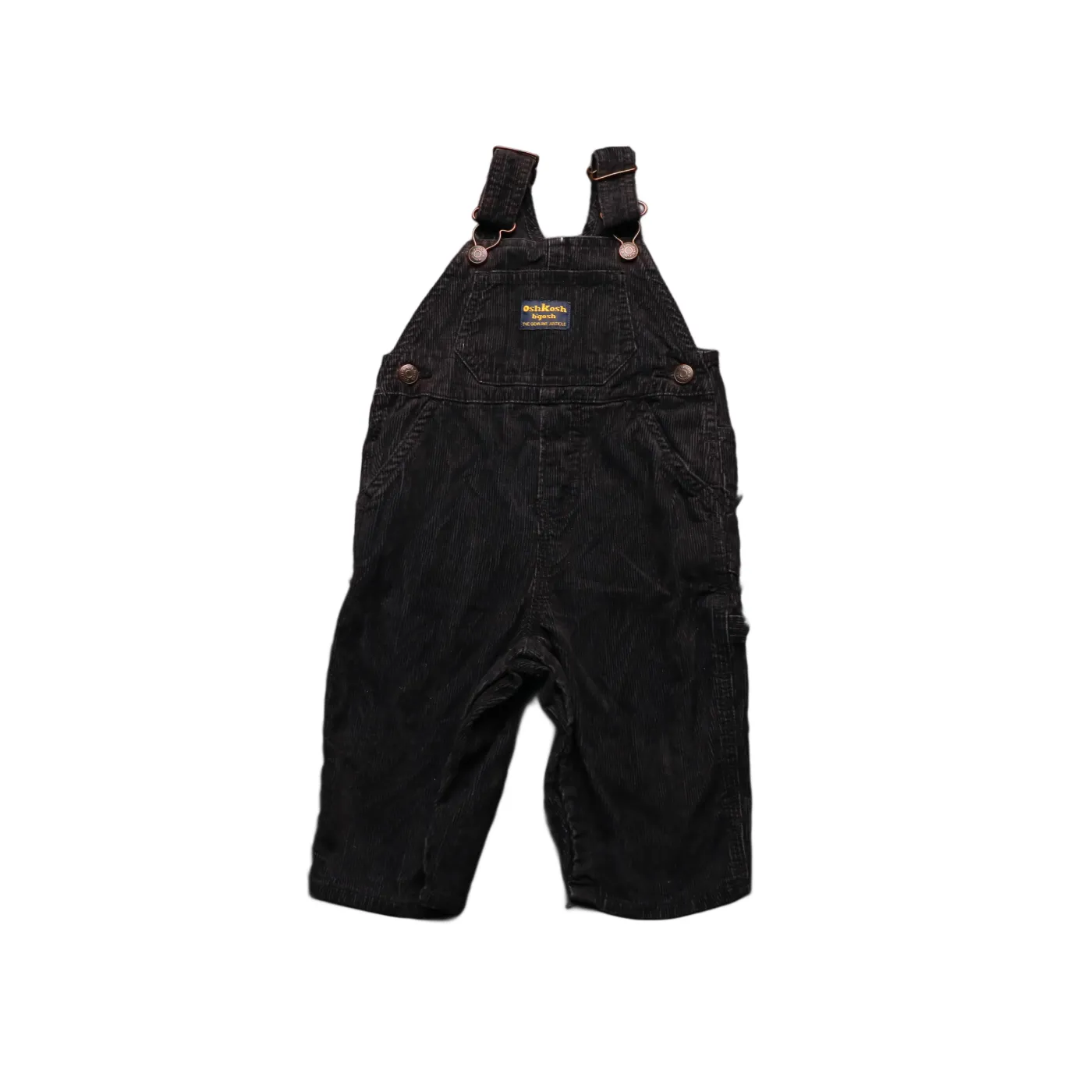 OshKosh Kids Corduroy Dungarees Black Age 12M