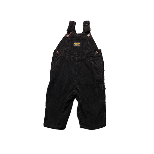 OshKosh Kids Corduroy Dungarees Black Age 12M