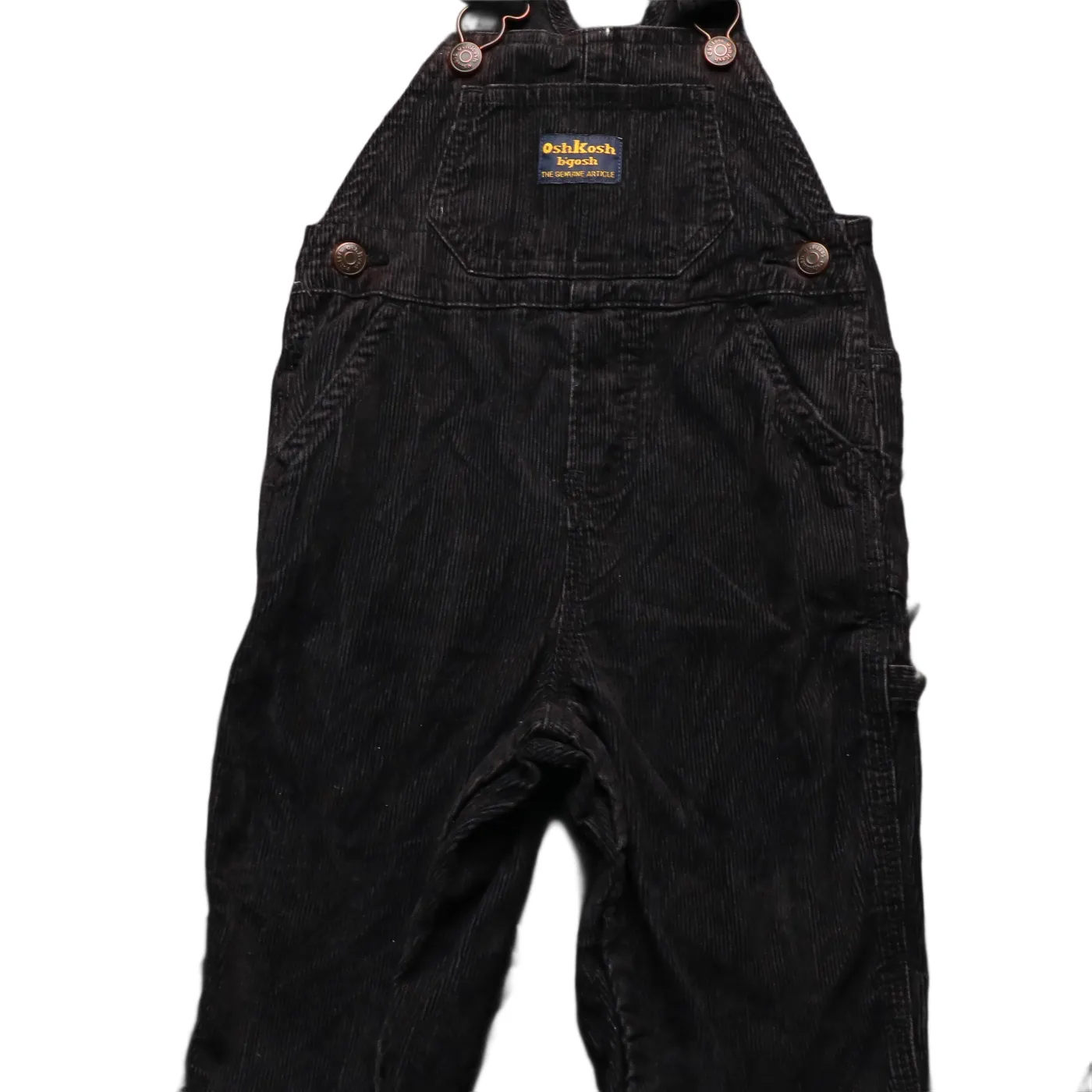 OshKosh Kids Corduroy Dungarees Black Age 12M
