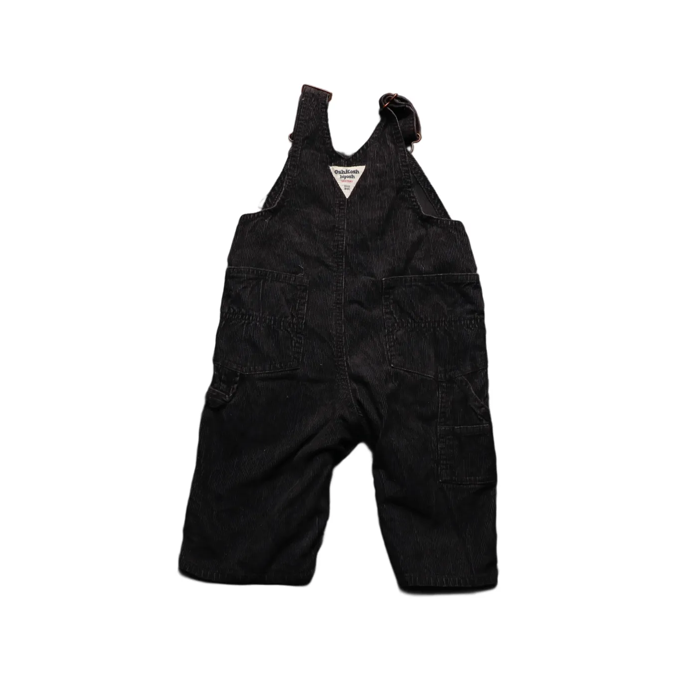 OshKosh Kids Corduroy Dungarees Black Age 12M