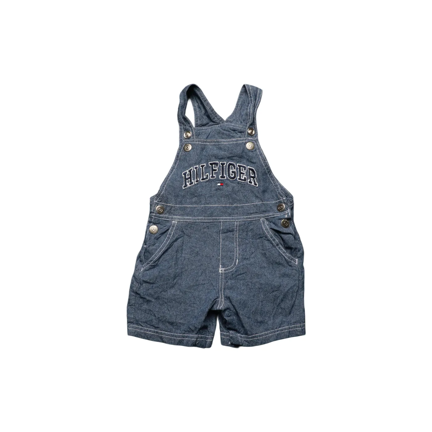 Tommy Hilfiger Kids Shortall Dungarees Blue Age 9M