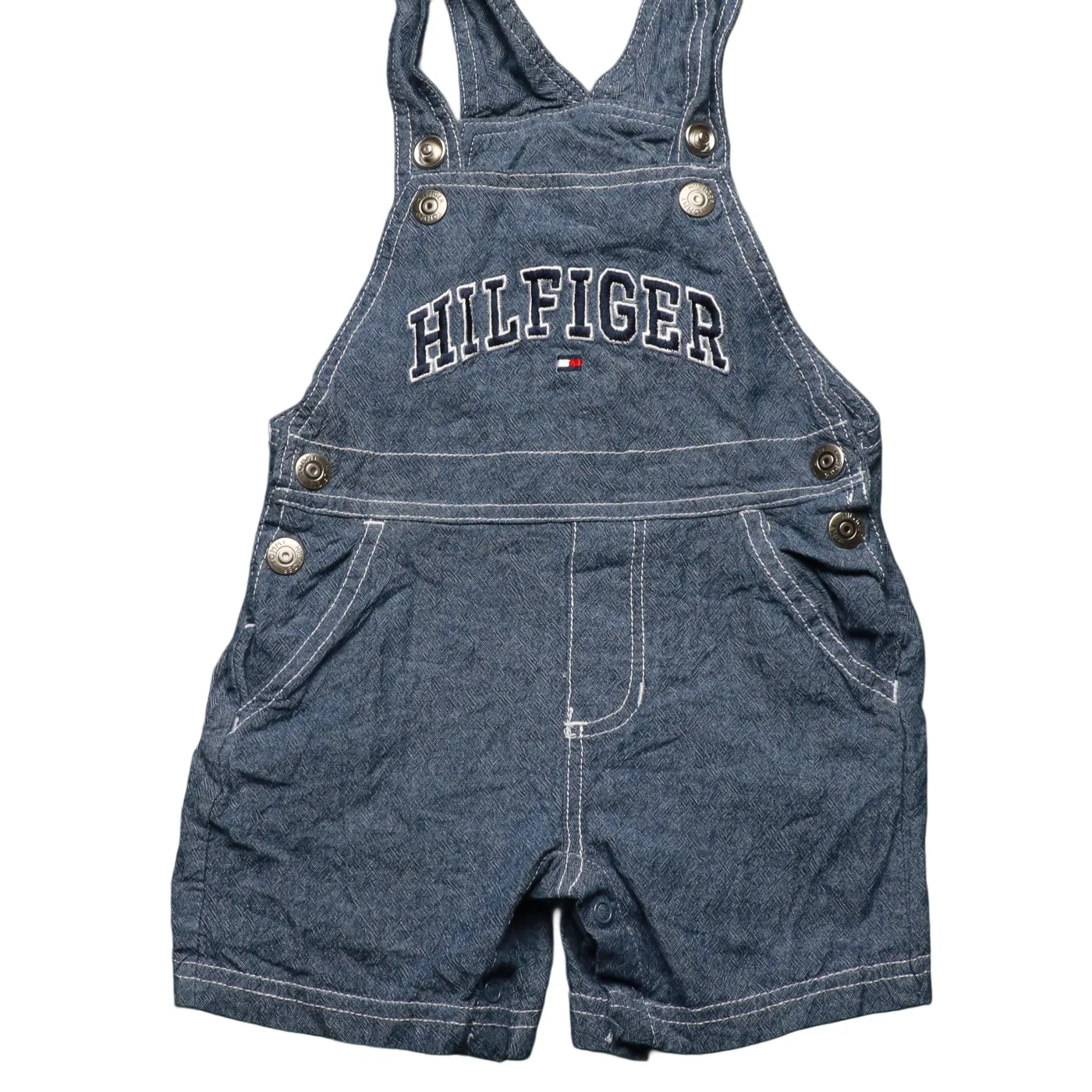 Tommy Hilfiger Kids Shortall Dungarees Blue Age 9M