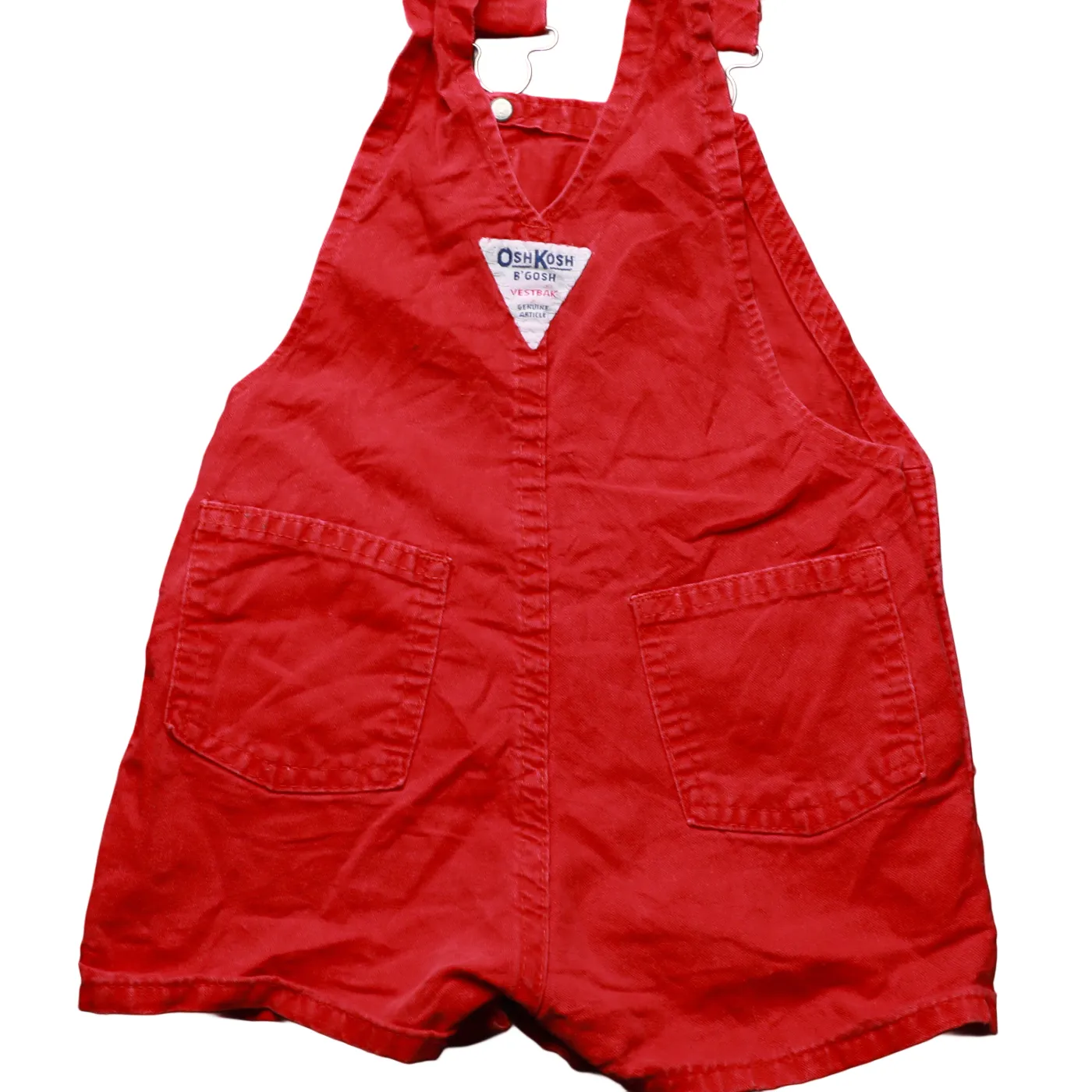 OshKosh Kids Shortall Dungarees Red Age 18M