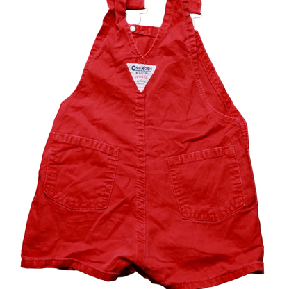 OshKosh Kids Shortall Dungarees Red Age 18M