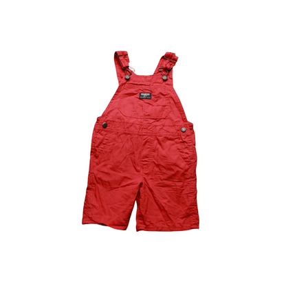 OshKosh Kids Shortall Dungarees Red Age 4Y