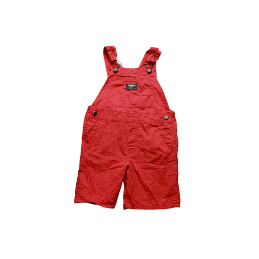 OshKosh Kids Shortall Dungarees Red Age 4Y
