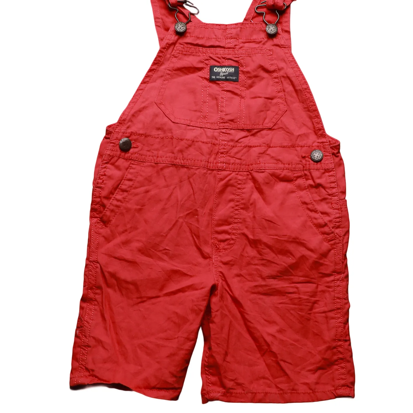 OshKosh Kids Shortall Dungarees Red Age 4Y