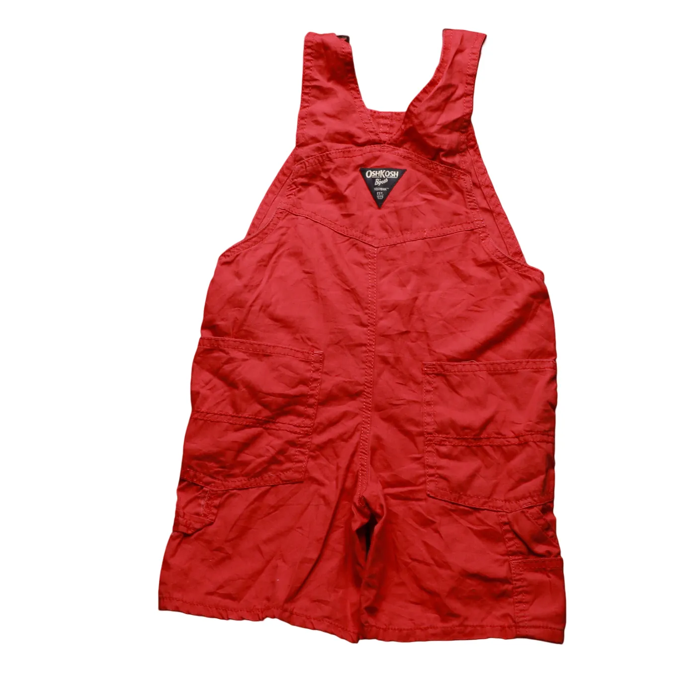OshKosh Kids Shortall Dungarees Red Age 4Y