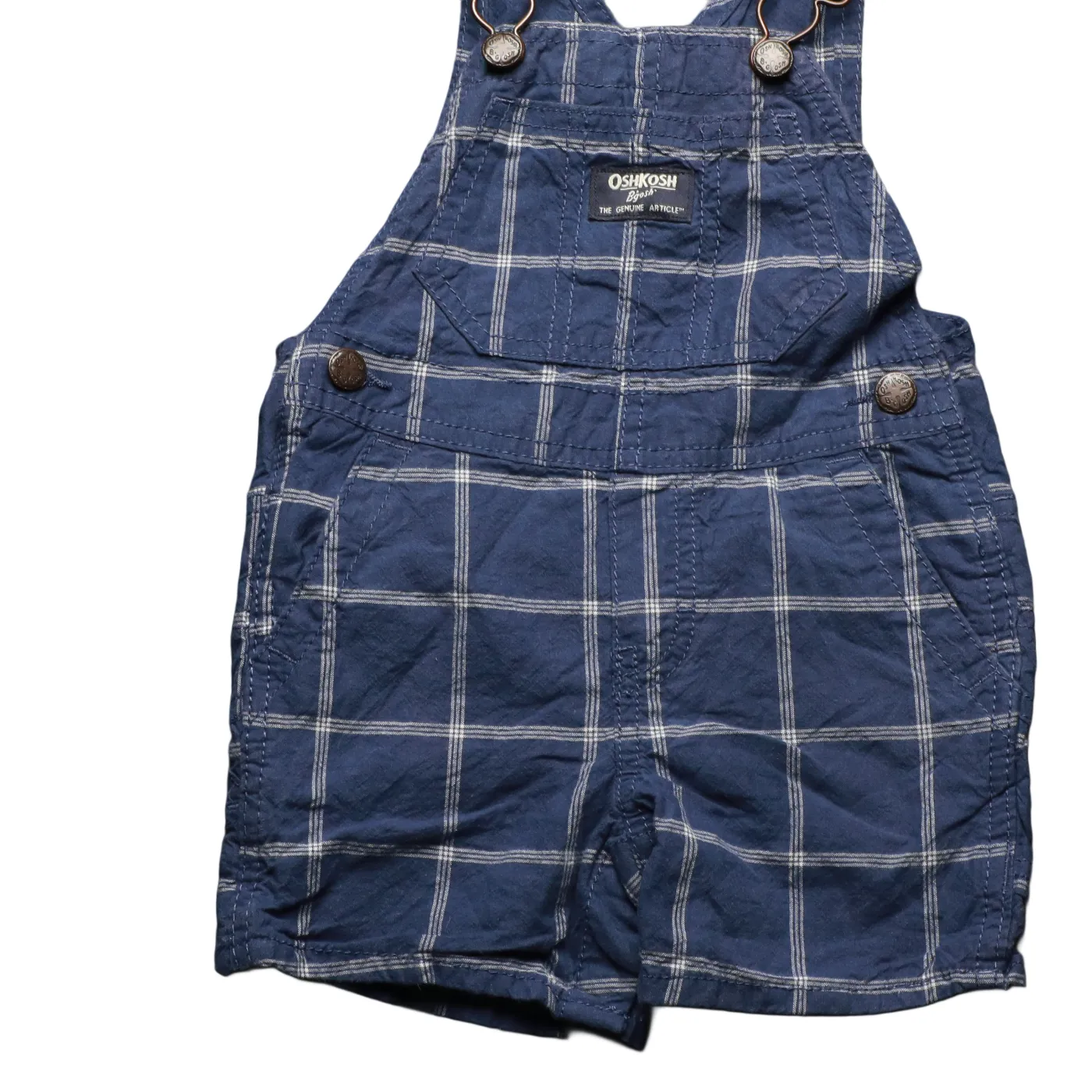 OshKosh Kids Shortall Dungarees Blue Age 12M