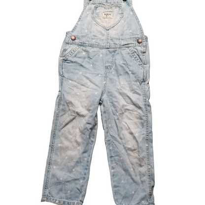 OshKosh Kids Heart Dungarees Blue Age 4Y